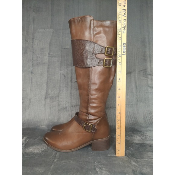 Corkeys Wyatt Tennley Buckle Boot Riding Boot Brown Size 8 - Picture 6 of 16